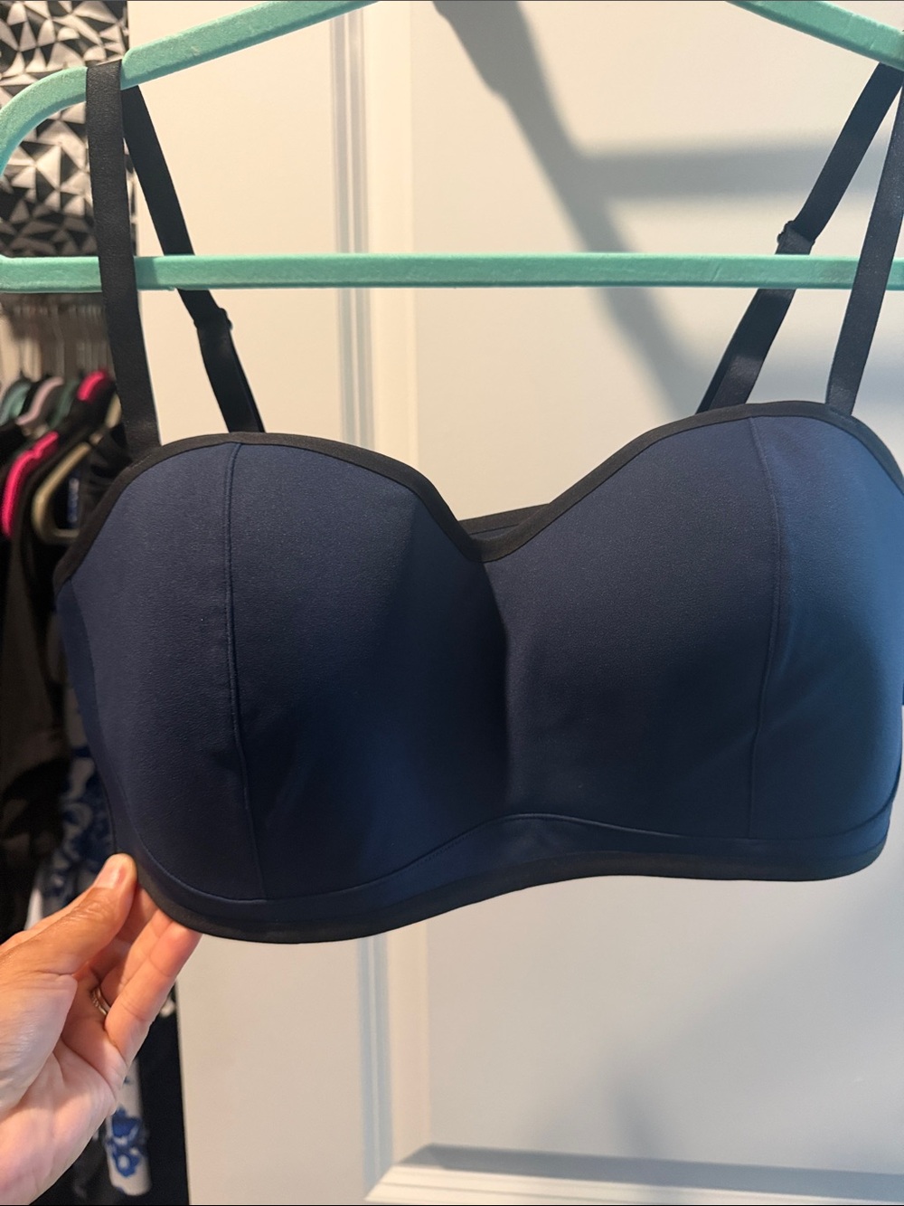 VSX Navy and Black Balconette Sports Bra
